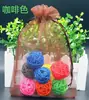 Bolsas de Organza al por Mayor en Stock con Opción de Imprimir Logo, Paquetes de Muestra para Regalo, Bolsas Transparentes de Empaque, Bolsas de Gasa Perlada de Color Sólido con Cordón