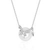 Collar con Hebilla de Seguridad Amor de Mariposa para Mujer Plata Esterlina S925 Colgante de Calcedonia Natural Nicho Sentido de Alta Gama Circonita Cadena de Clavícula de Mariposa