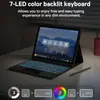 Adecuado para iPad 11.ª Generación Táctil Retroiluminado Bluetooth Juego de Teclado Apple A16 Juego de Teclado y Ratón con Lápiz Táctil 10.ª Generación
