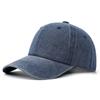 Boné de beisebol jeans lavado Vitrine de rosto feminino Pequeno boné cinza vestido Chapéu de cabeça grande masculino Chapéu de guarda-sol de quatro estações