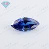 Huagang gema olho de cavalo zircônio azul pedra nua atacado folha em forma de safira azul zircônio artificial safira jóias pedra principal DIY