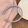 Faixa de cabelo macaron estilo creme coreana e japonesa, versátil para uso diário, antiderrapante, adequada para estudantes e para ir ao trabalho, acessório de cabelo suave e de cor sólida