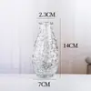 Jarrón de Vidrio Nórdico Transparente Boca Pequeña Decorativo para Escritorio de Oficina Jarrón Pequeño Fresco Hidropónico Hogar Botella de Vidrio Adornos