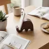Nuevo soporte simple para teléfono de elefante de madera maciza, soporte de escritorio portátil para teléfono, accesorio de escritorio creativo lindo estilo Ins