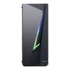 Jinda Biao Gabinete Principal para Computadora de Escritorio RGB Colorido Lateral Panorámico ATX Refrigerado por Agua para Juegos