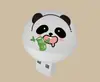 Luz Noturna Inteligente com Carregamento USB e Controle por Voz Lâmpada Panda Mini de Luz Suave Colorida para Quarto Banheiro