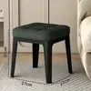 Banqueta baixa empilhável sobressalente banqueta quadrada pequena banqueta quadrada grossa simples luxo sala de estar banqueta quadrada grossa macia saco macio moderno leve