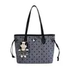Bolso de mano elegante y de alta gama de gran capacidad para mujer, nueva colección 2026, adecuado para el trabajo diario, con diseño de lunares y rayas, y se puede llevar como bolso de hombro o bolso tote