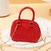 2025 Verano Nuevo PVC Jelly Shell Bag Mini Bolso Bolso de Mano Trendy Explosivo Un Solo Hombro Cruzado Bolso de Mujer