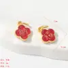 Acessórios de Pingente Banhados a Ouro Conserva Cor DIY Charms Coloridos da Sorte Frases de Boa Sorte Série Gotejamento de Óleo Pingentes para Pulseira Colar Venda por Atacado