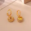 Pendientes de Zirconia Dorados de Alta Gama, Modernos y Lujosos, Diseño Brillante, Simples y Únicos, Pendientes de Estilo Trendy para Influencers