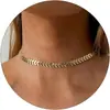 Amazon Cadena de eslabones Flash Transfronteriza Elegante Collar de Corazón Abierto Estrella Abierta Joyería de Moda Trendy para Chicas