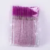 Cepillo de pestañas Crystal Rod, peine de pestañas, cepillo de pestañas portátil desechable, cepillo de pestañas, herramientas de belleza