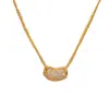 Colar de Zircônia Exquisito da Moda Versátil de Alta Qualidade Feijão do Amor Cadeia de Clavícula Super Brilhante para Mulheres Japonês Coreano Nicho Design Simples