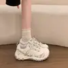 Zapatos populares para mujer 2026 otoño nuevos zapatos de papá zapatos de senderismo para exteriores zapatos para correr casuales de malla transpirable zapatos deportivos