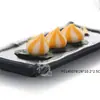 Plato Negro Largo Estilo Japonés Comercial Plato para Sushi Plato Plano para Sashimi Arte Creativo Plato para Platos Fríos Plato para Barbacoa Vajilla de Melamina