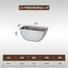 Caja de Condimentos de Acero Inoxidable con Tapa abatible, Compartimentada con Tapa, para Almacenamiento en Cocina Doméstica, Caja de Ingredientes en Polvo para Hielo de Restaurante, Mayoreo