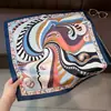 Pañuelo Cuadrado Pequeño de Estilo Étnico con Estampado de Anacardo, Imitación Seda, para Mujer, Delgado de Verano, Versátil, Pañuelo para el Cuello, Pañuelo Decorativo