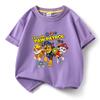 Ropa infantil de dibujos animados del equipo Wang Wang, una generación de niños, camiseta de manga corta de algodón, abrigo naranja, camiseta para bebé niño