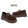 Sapatos Birkenstock com Solado Grosso, Aumentadores de Altura, Totalmente Cobertos, Femininos 2026, Sapatos Femininos, Novidade de Outono, Sapatos Femininos Versáteis, Sapatos Baixos, Mocassins