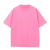 Camiseta de algodón pesada de 230 g al por mayor para hombre de manga corta primavera y verano blanco puro holgada media manga ropa algodón peinado
