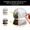 Impresión Plana Transfronteriza 2D Plano Rotación 360 Oso de Peluche Bola de Nieve Decoración de Escritorio
