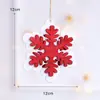 Comércio exterior rena boneco de neve decorações de Natal floco de neve velho homem árvore de Natal pingente atacado acessórios para árvore de Natal adereços