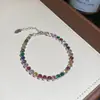 Recomendado por Blogger: Pulsera de Gota de Agua con Circonita de Colores, Elegante y a la Moda, Joyería de Lujo Ligero y de Alta Gama