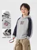 Sudadera para niño Right Europe, sudadera con capucha de invierno para bebé, forrada de polar, engrosada, ropa infantil de nuevo estilo, ropa de invierno para niños