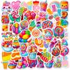 50 pegatinas dulces coloridos paleta postre transfronterizas nuevas personalizadas DIY pegatinas decorativas pegatinas impermeables