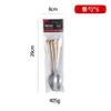 Serie Medio Oriente Paquete de 6 Juego de Cubiertos de Acero Inoxidable Corona Diamante Estrella Chapado en Oro Real Cuchillo Tenedor Cuchara para Comida Occidental Bolsa de PVC
