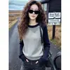 Outono e Inverno Roupa Manga Longa Malha Camada Base 2026 Novo Suéter Casual Solto Versátil Feminino Top Muito Bonito
