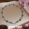 Joyas: Collar Largo de Perlas Negro-Gris Tahitiano Nini, Accesorio de Banquete de Alta Gama, Cadena para Suéter de Perlas Akoya Genuinas