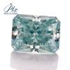 Moissanita Azul Marinho Radiante Corte Flor de Gelo Pedra Solta Caneta Testadora de Diamante Código da Cintura Direto da Fábrica Zircônia Gema