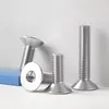 Tornillos de Cabeza Avellanada Hexagonal de Acero Inoxidable M8-M16304 Tornillos de Cabeza Plana Din7991 Tornillos de Copa Plana