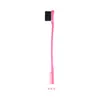 Cepillo de doble cabezal de belleza, cepillo de maquillaje multifuncional, cepillo de dientes multicolor, cepillo de cejas, herramientas de belleza para el cabello