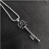 Colgante de Acero Titanio Fundido para Llave Collar Punk Vintage Moderno Hombres y Mujeres Acero Inoxidable Colgante de Tótem Colgante para Sudadera Candado