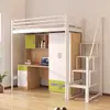 Cama de Hierro para Dormitorio Universitario Dormitorio Escolar Dos Personas Escalera Personal Seis Personas Apartamento Cama debajo de la Mesa