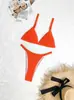 2025 Nuevo Popular Europeo y Americano Sexy Traje de Baño Bikini Dividido Cómodo Secado Rápido de Cintura Alta Alta Elasticidad Traje de Baño Traje de Baño