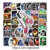 50 Pegatinas de Dibujos Animados de Graffiti Divertidas y Graciosas, Pegatinas Impermeables Creativas para Laptop, Patineta, Guitarra, Mosca Muerta