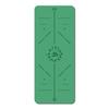 Processamento de tapete de yoga de borracha PU personalizado com logotipo absorvente de suor antiderrapante linha de postura yogamat esportes fitness tapete para tiranos locais
