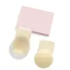 Patch de Silicone para Seio com Orelha de Coelho Laqueada Cor Sólida Silicone Invisível Push-up Anti-queda Sexy Leve