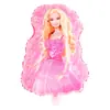 Nuevo Globo de Película de Aluminio Barie Barbie Rosa Coche Deportivo Temática de Dibujos Animados Set de Arreglo para Niños Princesa Un Año