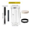 Tarro de Vidrio para Fermentación de Pan Tarro Sellado Placa de Petri Tanque de Ahorro Utensilios para Hornear Masa 24oz Tanque de Fermentación de Masa Madre