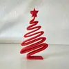 Piezas de arte de árbol de Navidad de impresión 3D más vendidas transfronterizas para decoración interior del hogar
