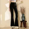Conjunto de Calça Flare para Yoga e Top, Calça Casual de Cintura Alta para Mulheres, Calça de Treino Justa, Roupa para Treinamento de Pilates