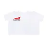 Marca de Nicho de Moda Rhude Verano Nueva Bandera de Corona Streetwear Retro Holgada Camiseta de Cuello Redondo de Manga Corta para Hombres y Mujeres