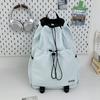 Mochila Esportiva Transfronteiriça para Homens e Mulheres, Leve Repelente à Água com Cordão para Passeio, Bolsa para Aula de Estudante Universitário, Mochila de Caminhada