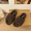 2026 Maré Vermelha Chinelos Confortáveis Chinelos de Algodão para Casa Chinelos Peludos para Mulheres Chinelos Planos para Exterior Estilo Outono Inverno Ins