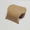 Caja Almohada de Papel Kraft para Boda Navideña Grande Transfronteriza Empaque de Regalo Caja de Dulces para Boda Caja Forma de Almohada